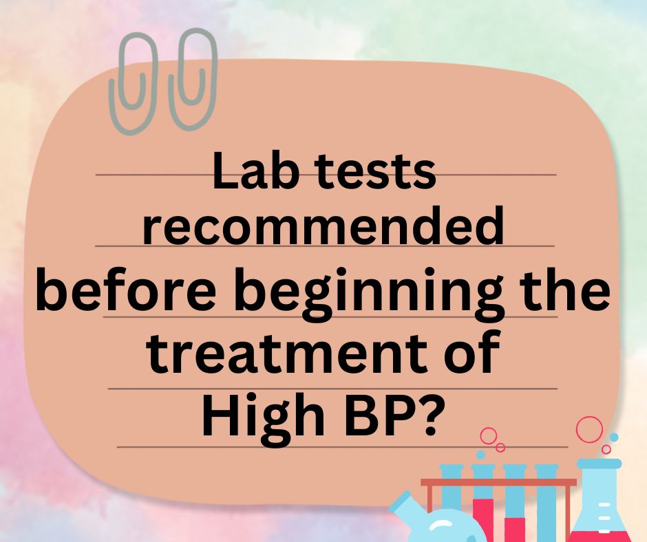 lab tests recommended lab tests recommended